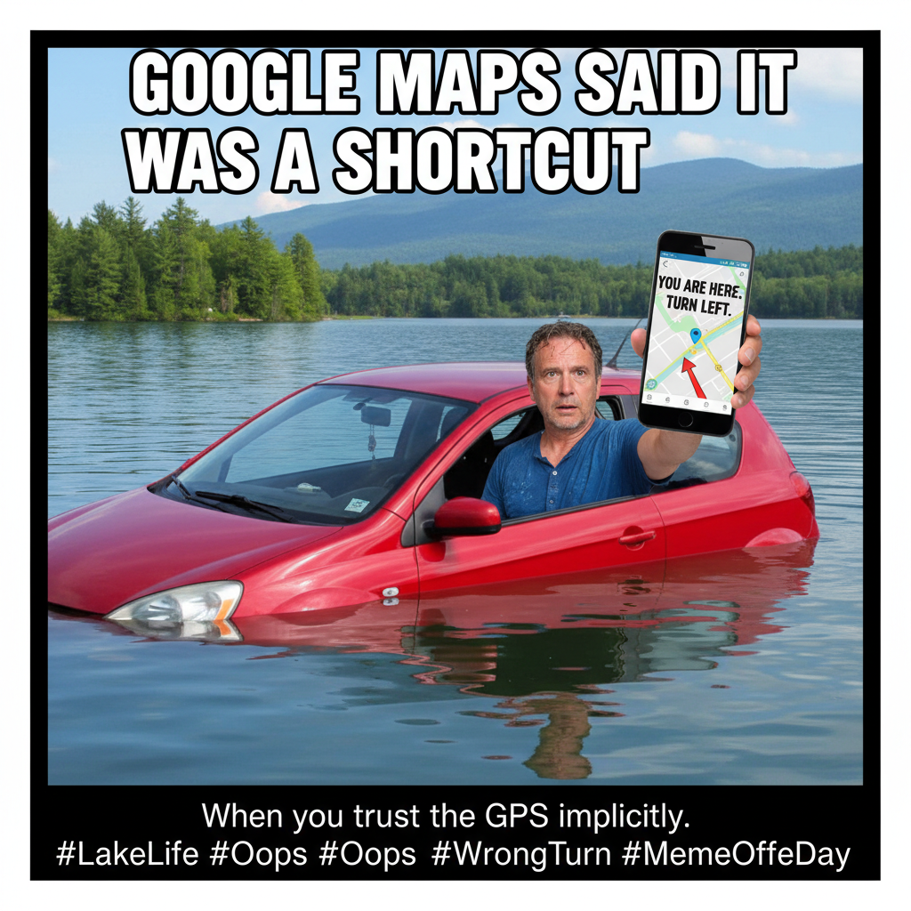 GPS told me to turn left into a lake. My car now identifies as a submarine.