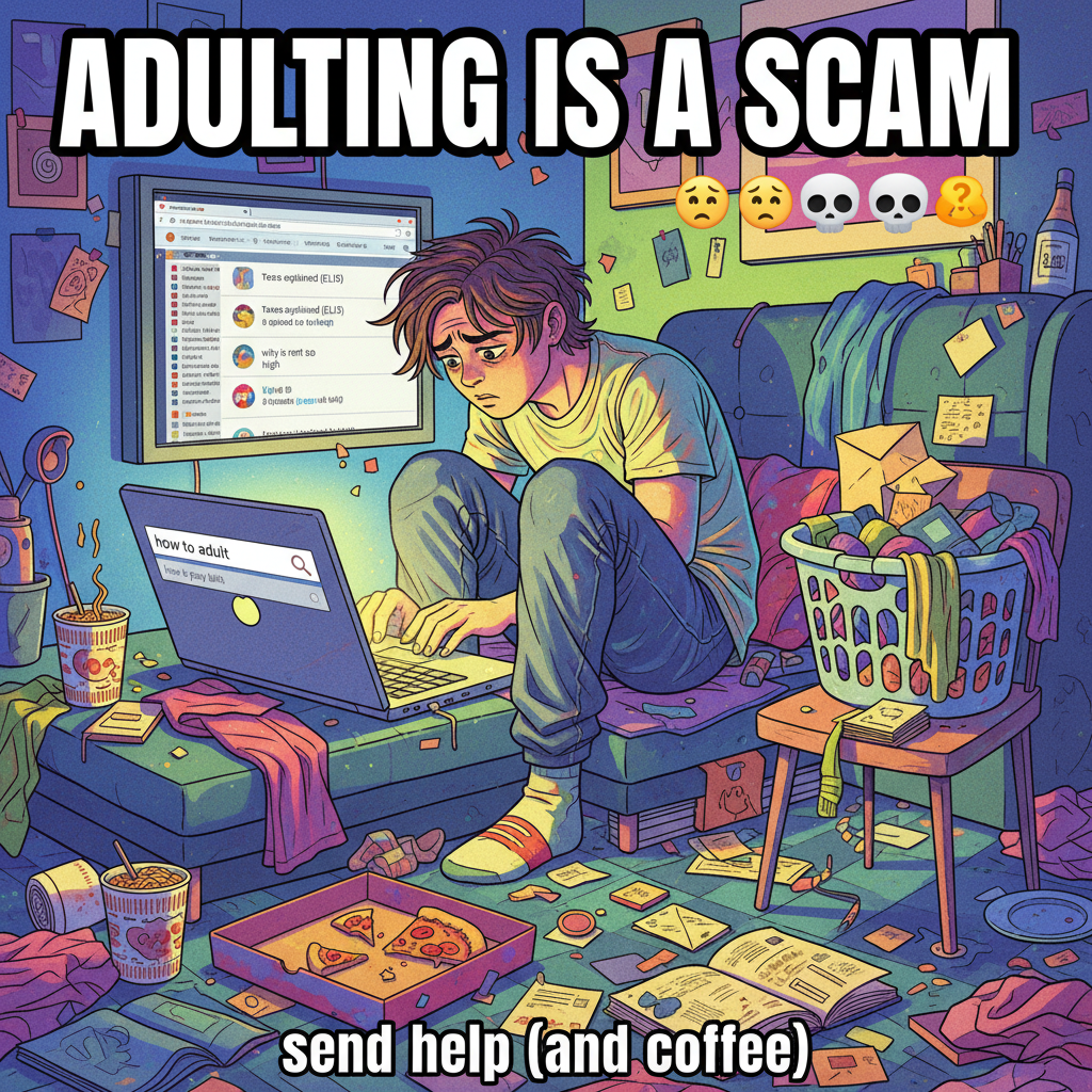 Adulting is just Googling 'how to' for literally everything. Send help.