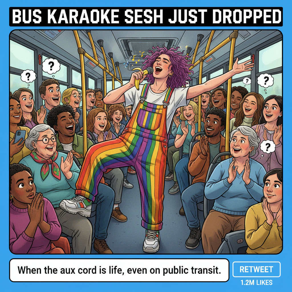 Just witnessed a full-blown opera on the bus. Public transport is wild.