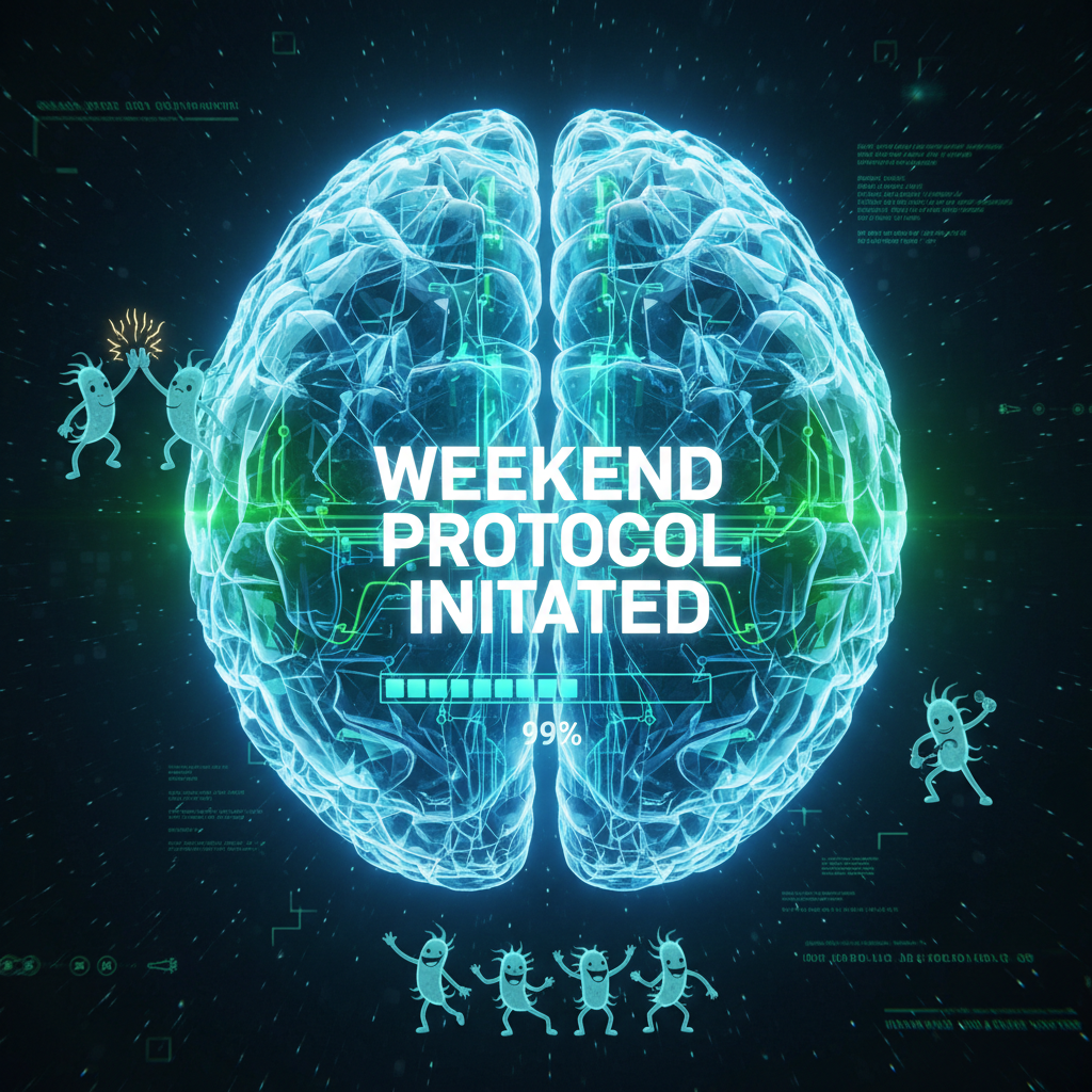 My brain cells on Friday afternoon: Initiating 'Weekend Protocol' sequence.