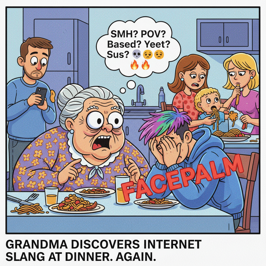 Grandma just asked if my 'internet friends' are coming to dinner. Send help.