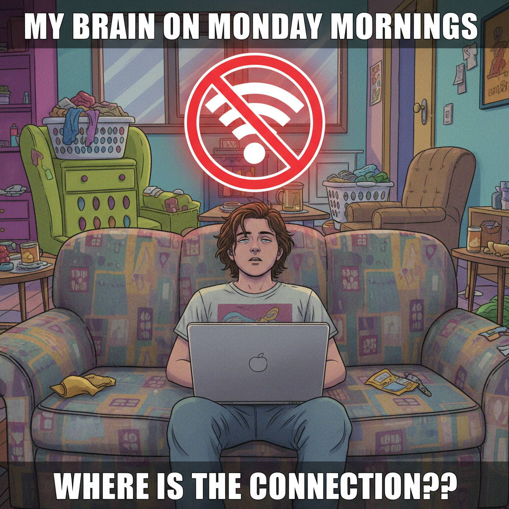 The wifi went down. My entire personality just ceased to exist.