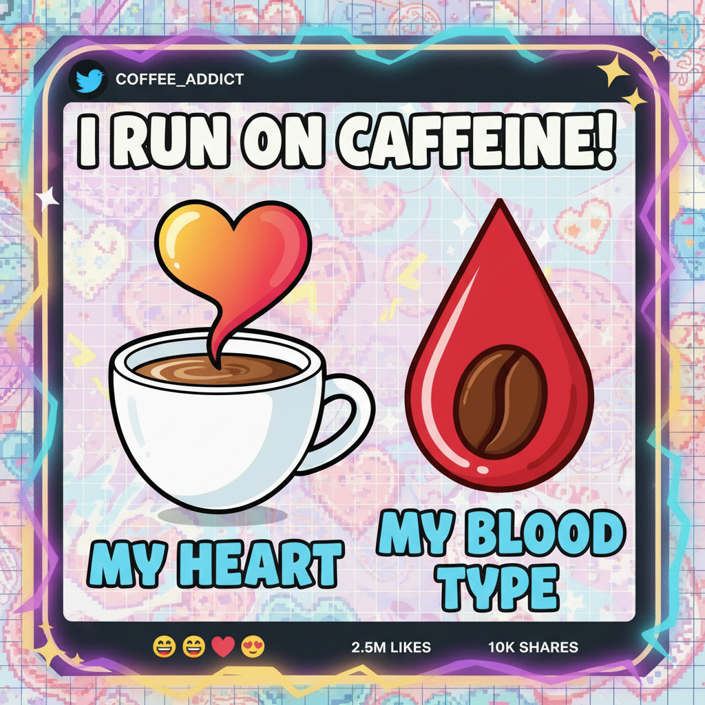 My blood type is coffee. My love language is also coffee.