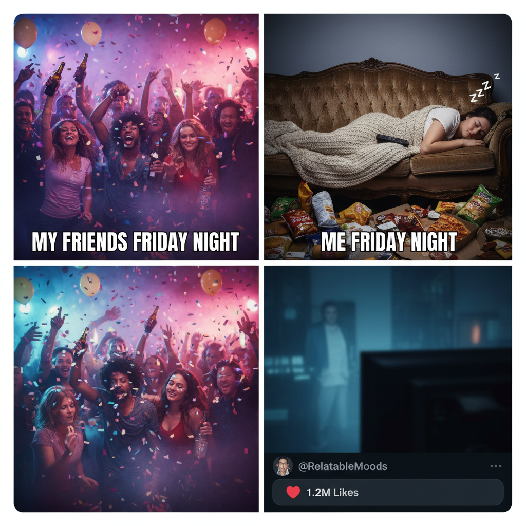 Friday night plans: Wild party. Friday night reality: Wildly asleep by 9 PM.