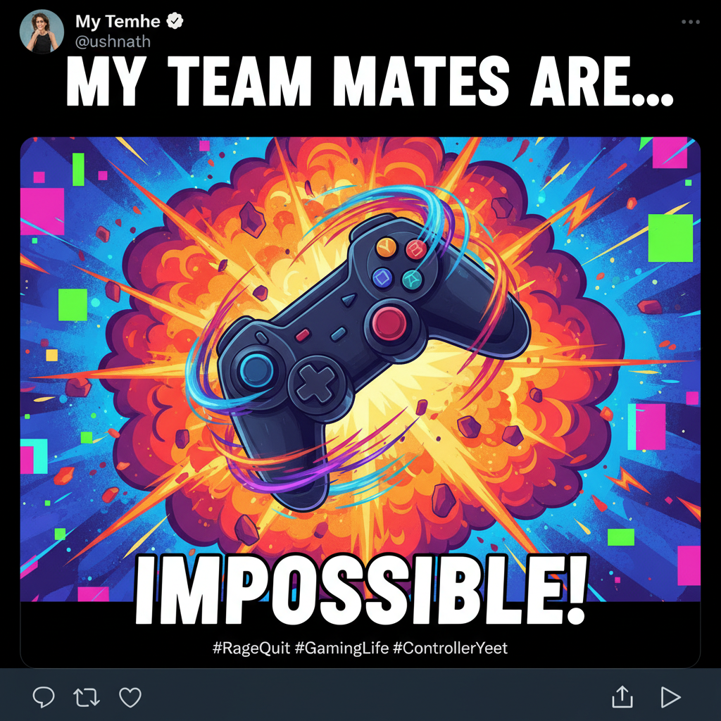 My controller just did a 360-no-scope off the wall. It's not rage, it's 'intense tactical repositioning.'