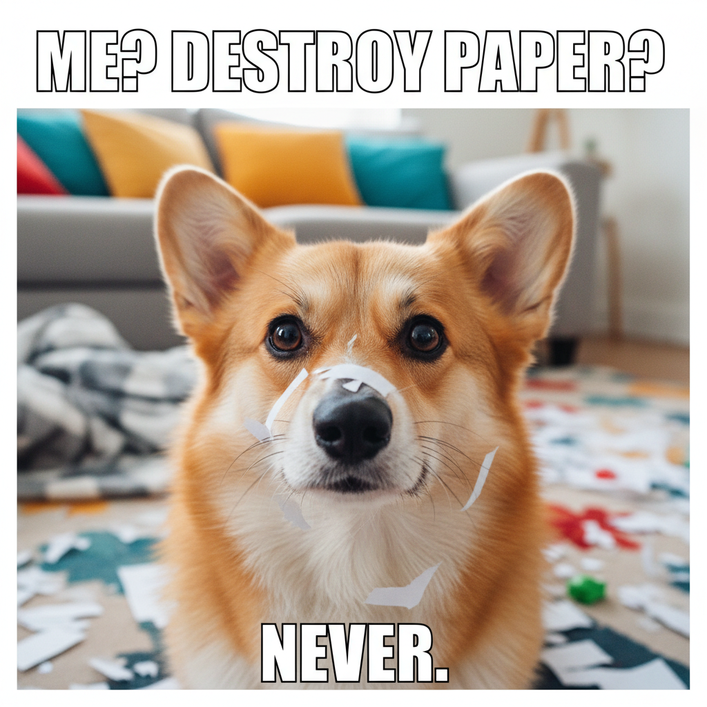 My dog just ate my homework. I'm not even mad, I'm impressed by his commitment.