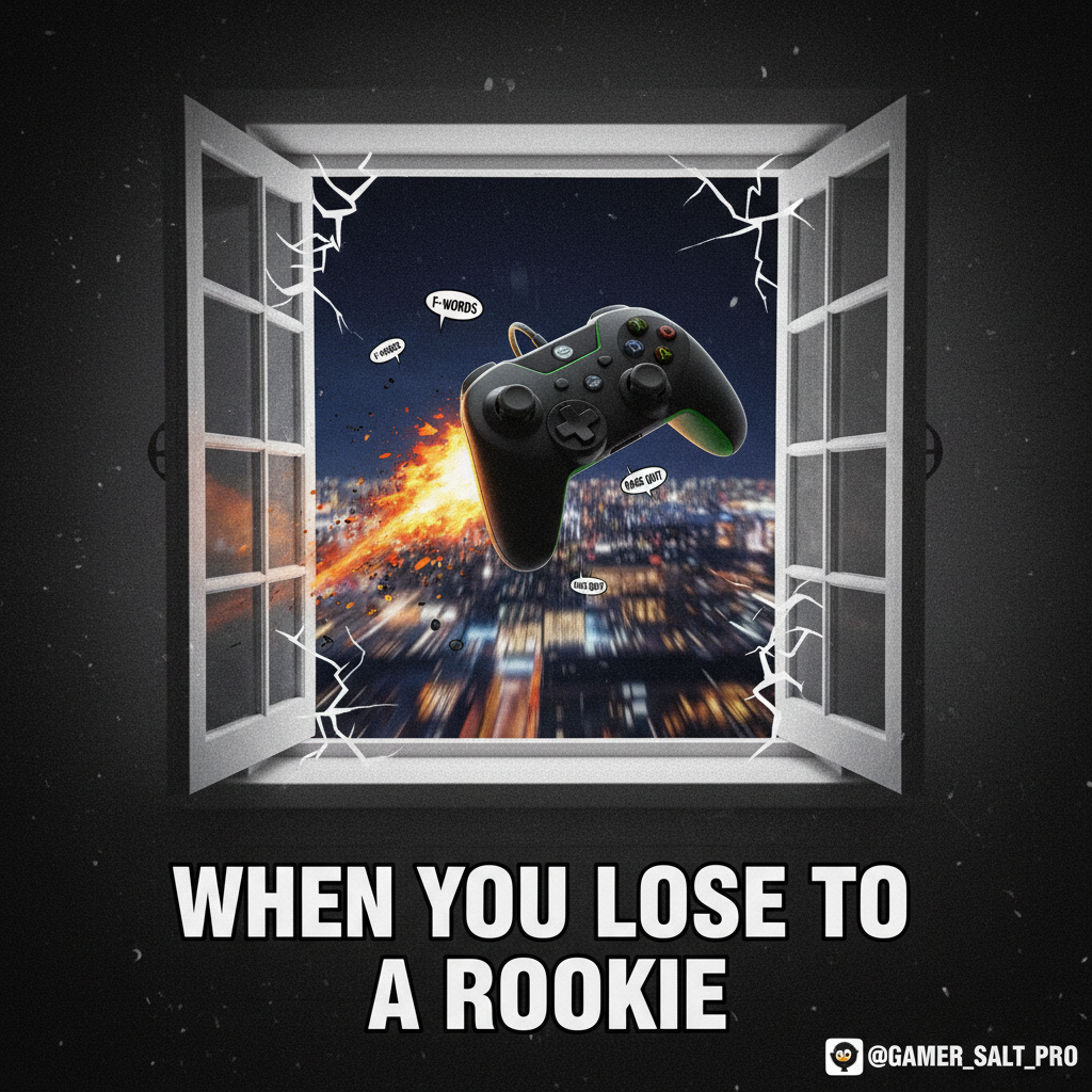 My controller just did a 360 no-scope out the window. I'm fine. The controller isn't.