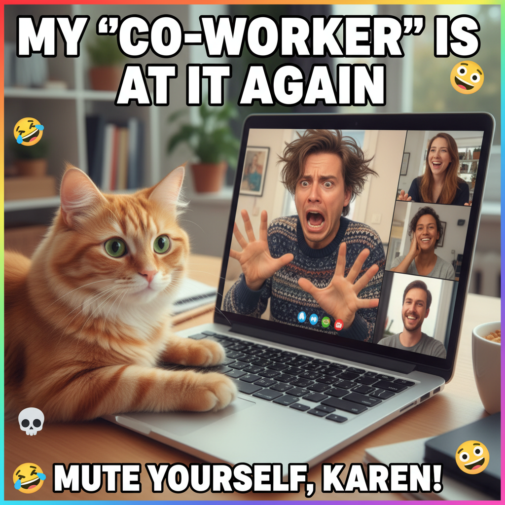 My cat just walked across my keyboard during a Zoom call. My boss thinks I'm a wizard.