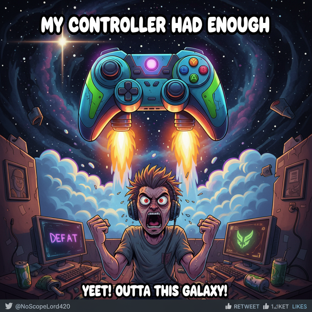 Lost to a level 1 bot. My controller is now in orbit. Send NASA.