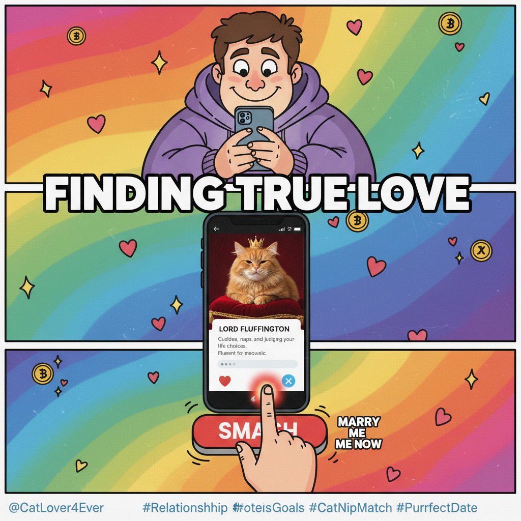 Matched with someone who only posts pics with their cat. I'm marrying the cat.