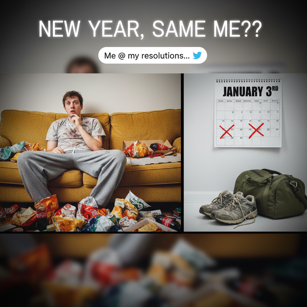 My New Year's resolution was to go to the gym daily. It's Jan 3rd and my couch is winning. Again.