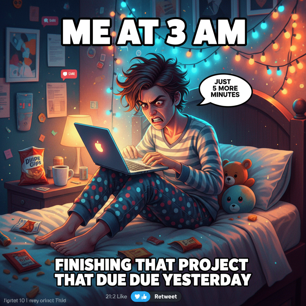 My WFH 'office' is just my bed. Productivity is a myth.