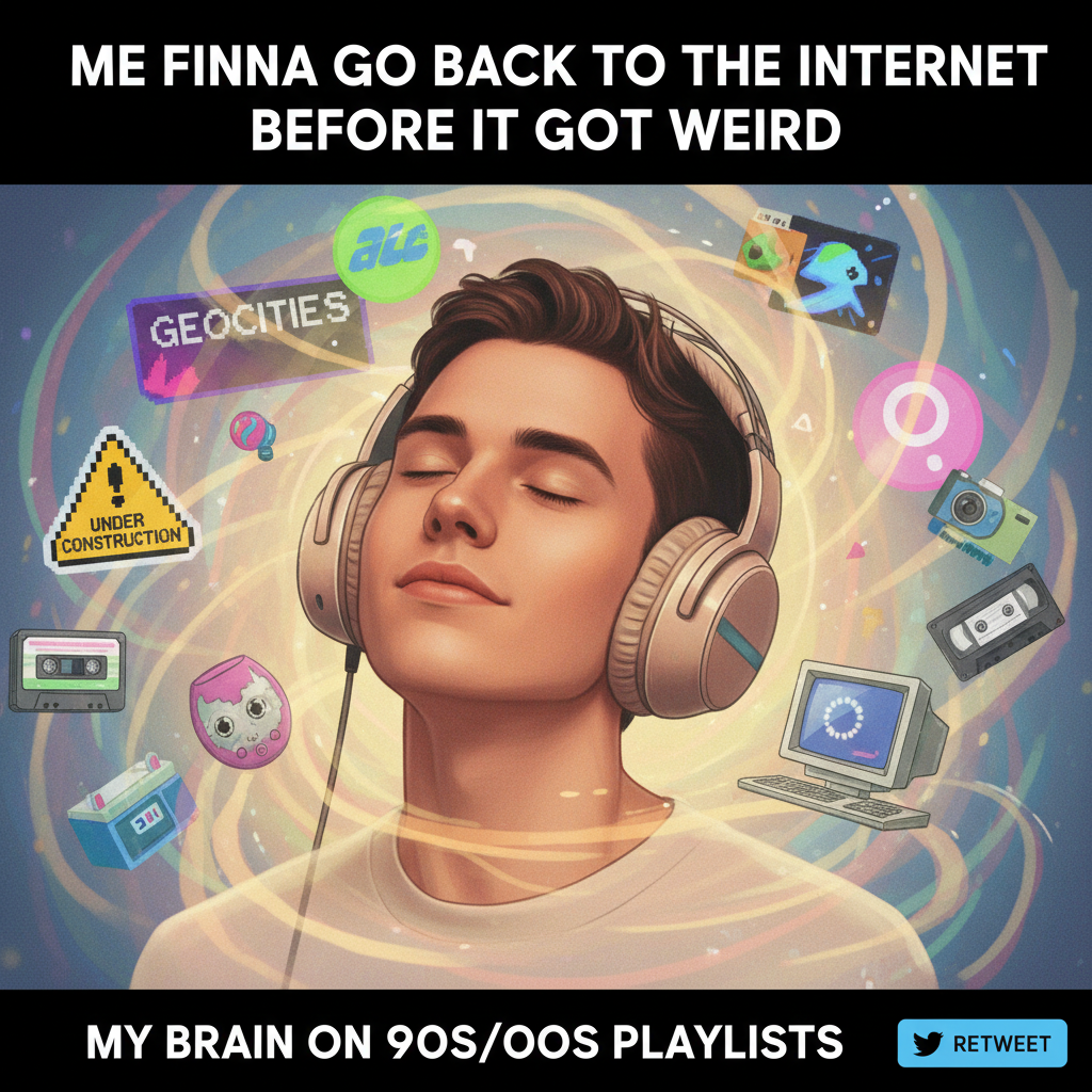 Hearing that one song from your childhood hits different. Instant time travel.