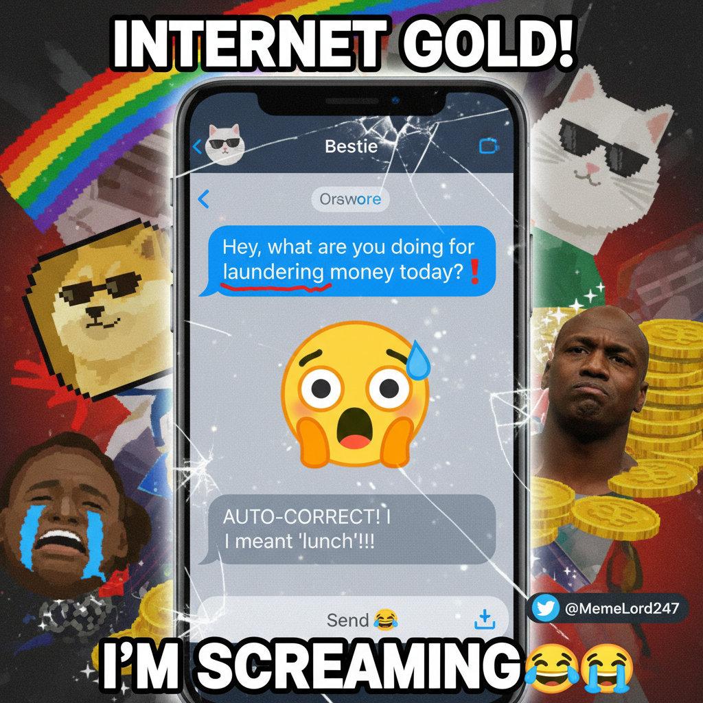 My phone just autocorrected 'lunch' to 'laundering money'. I'm on a watch list now.