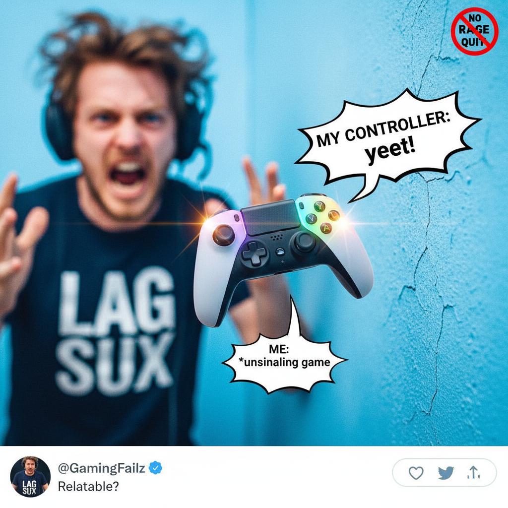 I just lost to a 12-year-old in Fortnite. My controller might be going through the wall.