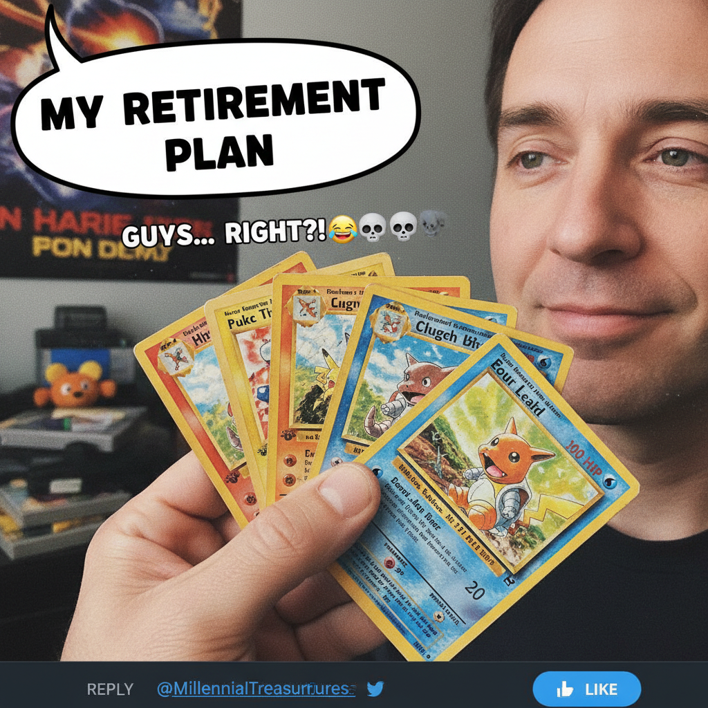 Found my old Pokémon cards. My inner child is screaming, my wallet is crying.