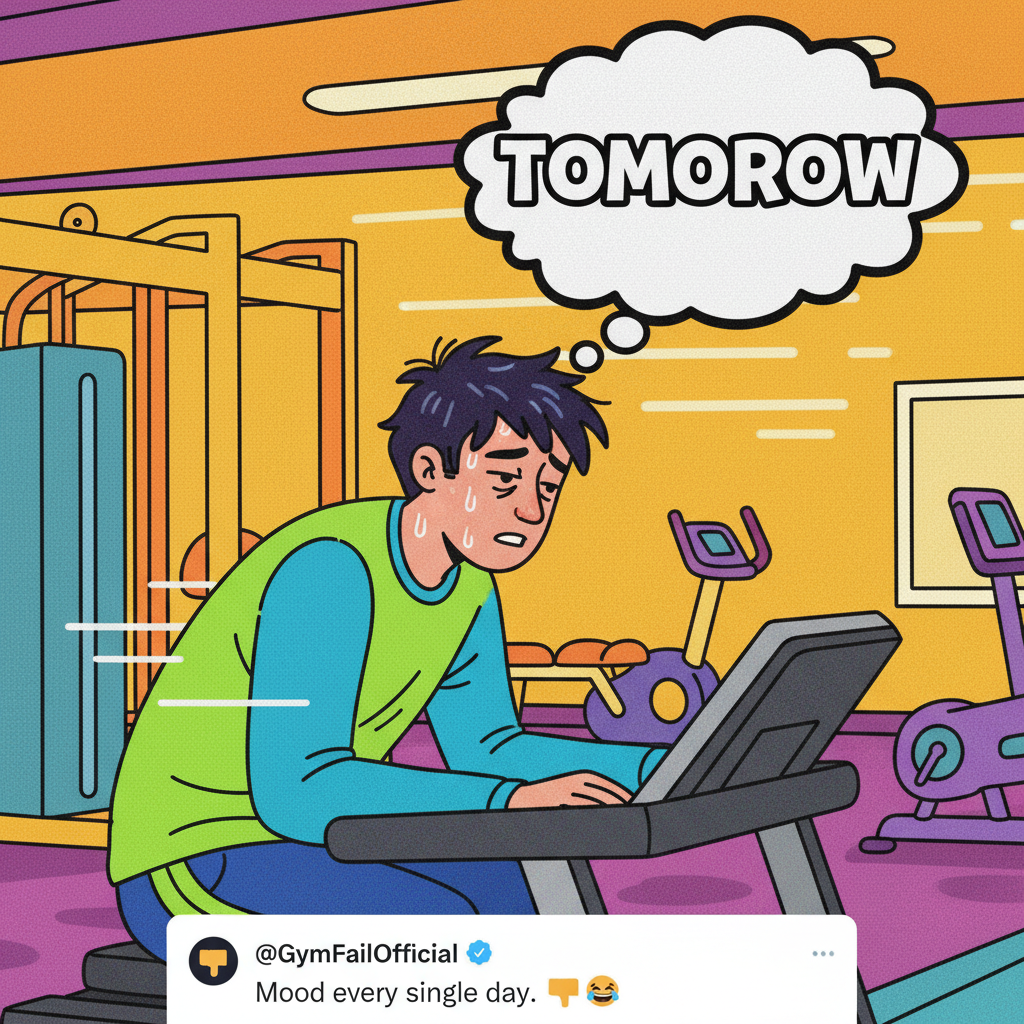 My gym membership is just a monthly donation to the 'I'll start tomorrow' fund.