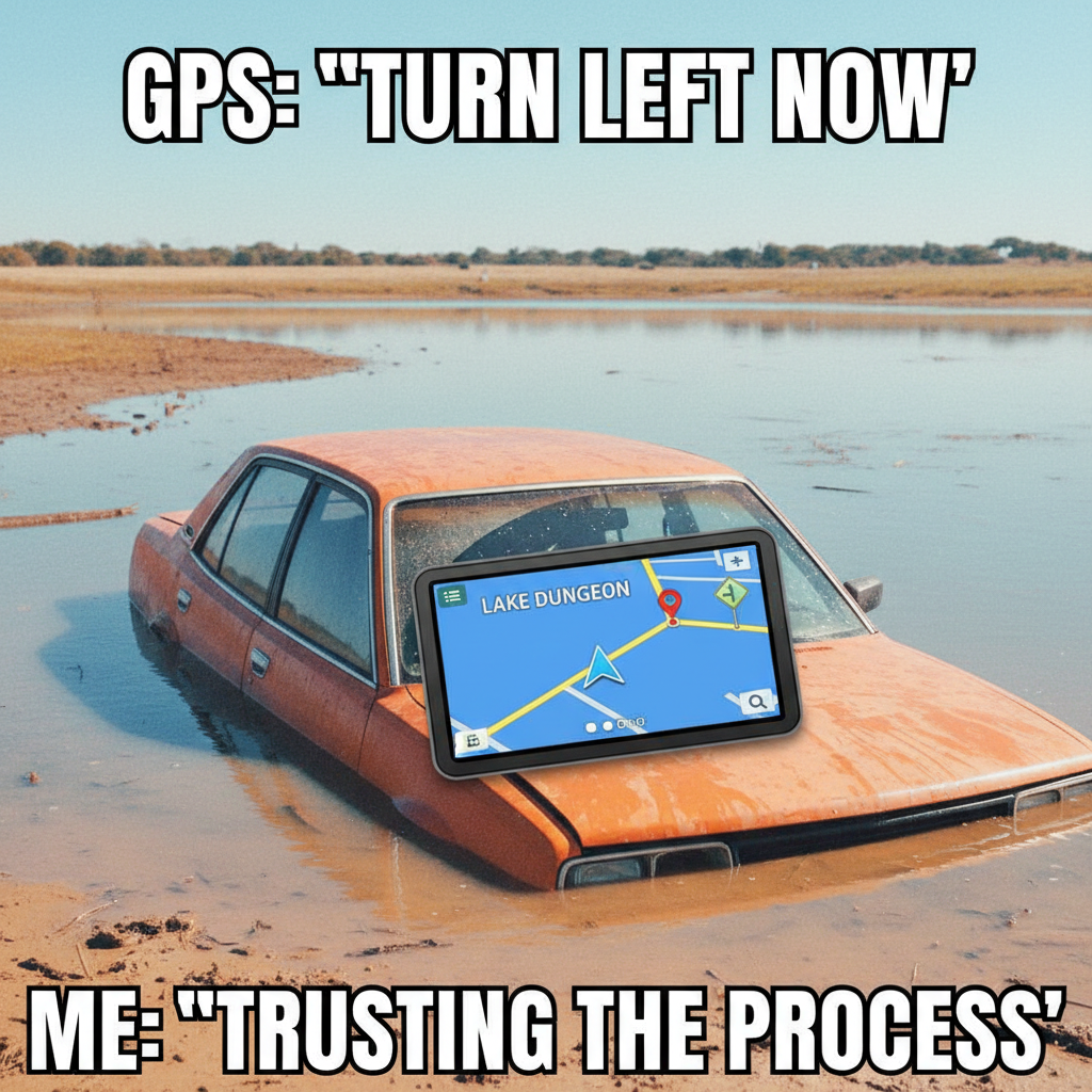 GPS told me to turn left into a lake. My car is now a submarine.
