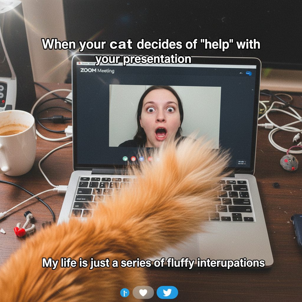 My cat just walked across my keyboard during a client Zoom call. My career is over.