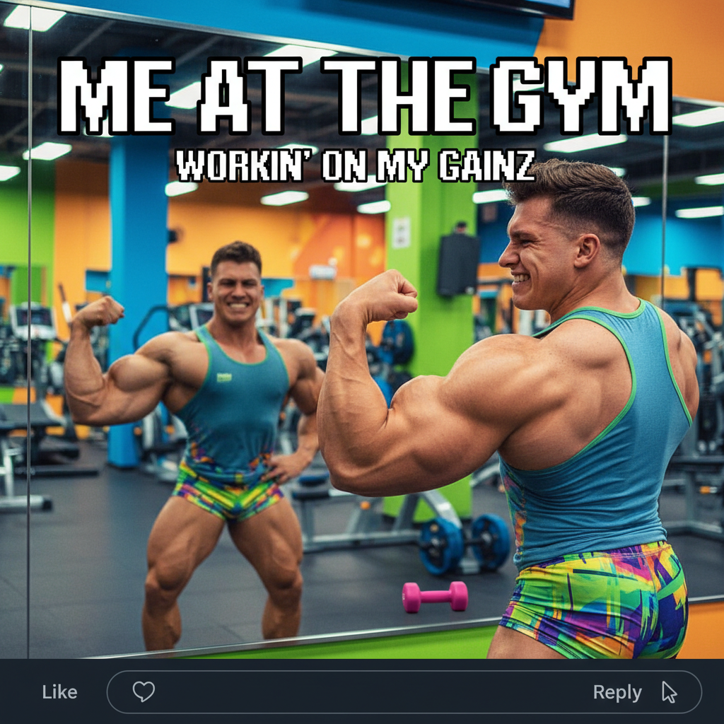 Gym culture is 90% flexing in the mirror, 10% actual lifting. Don't @ me.