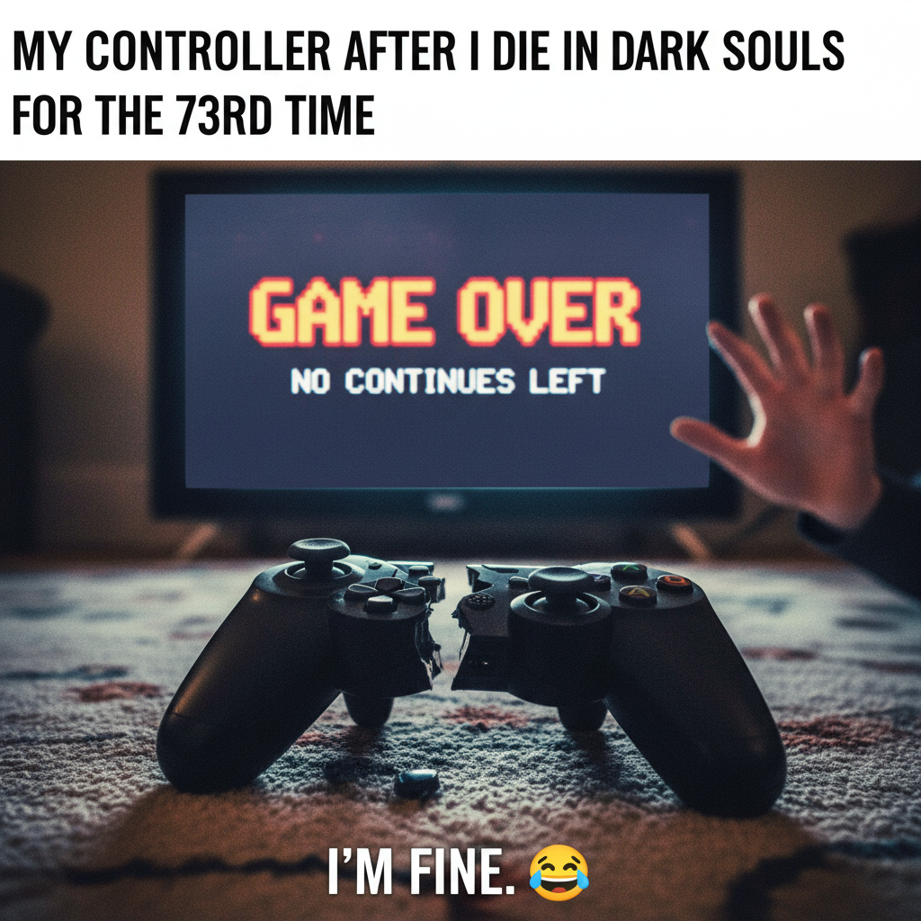 Controller just flew across the room. Pretty sure my neighbor heard me scream. #GamingRage