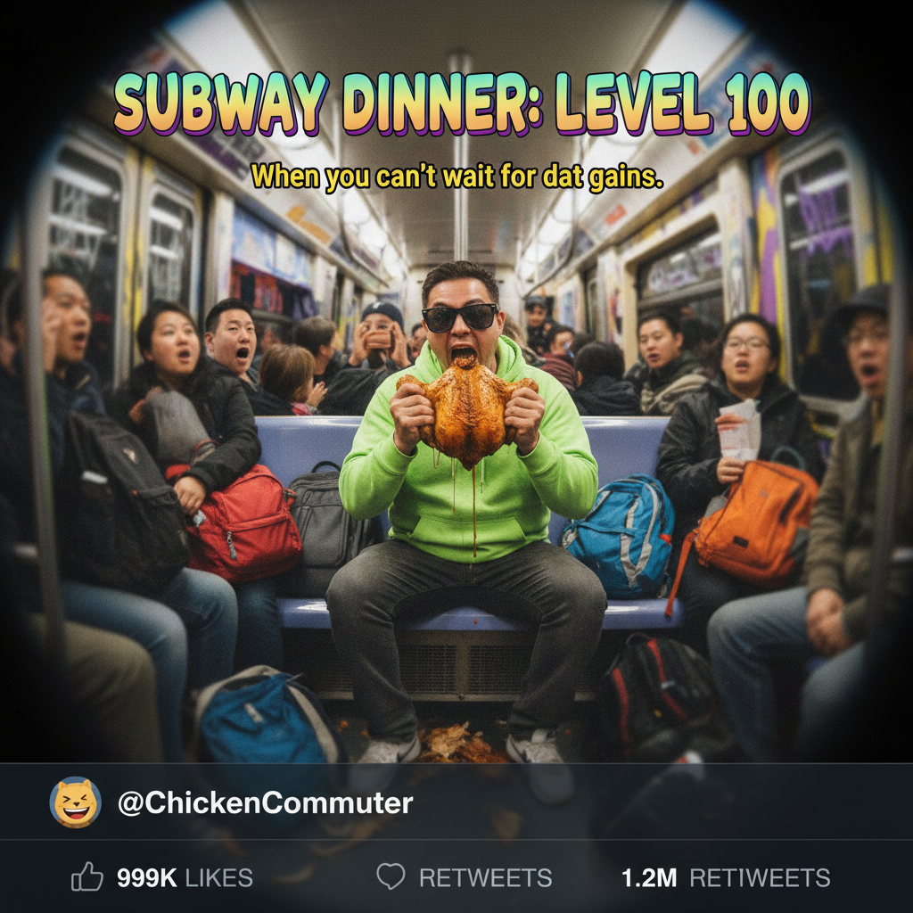 Just saw a guy eating a whole rotisserie chicken on the subway. My stop can't come fast enough. #PublicTransport