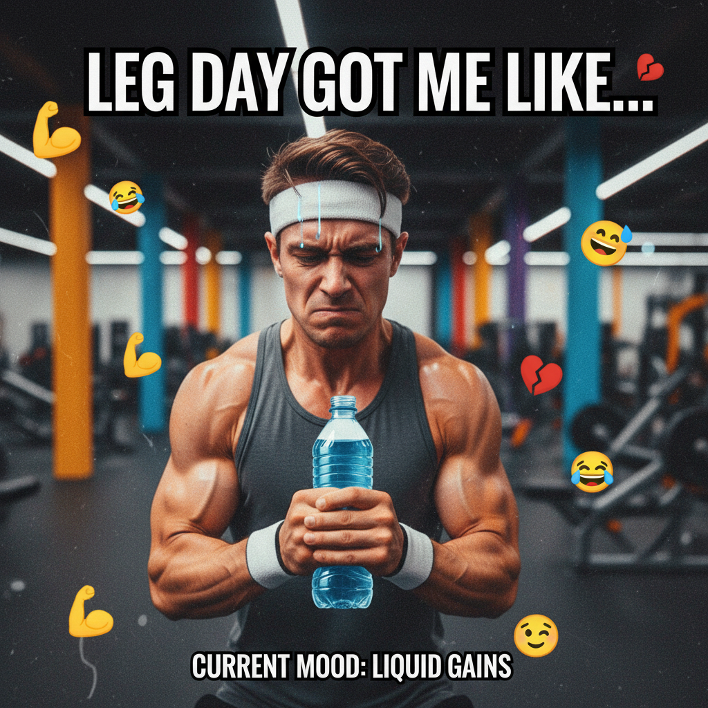 Saw someone doing bicep curls with a tiny water bottle at the gym. My spirit animal.