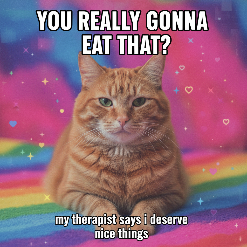 My cat just judged my life choices. I'm not even mad, she's right.