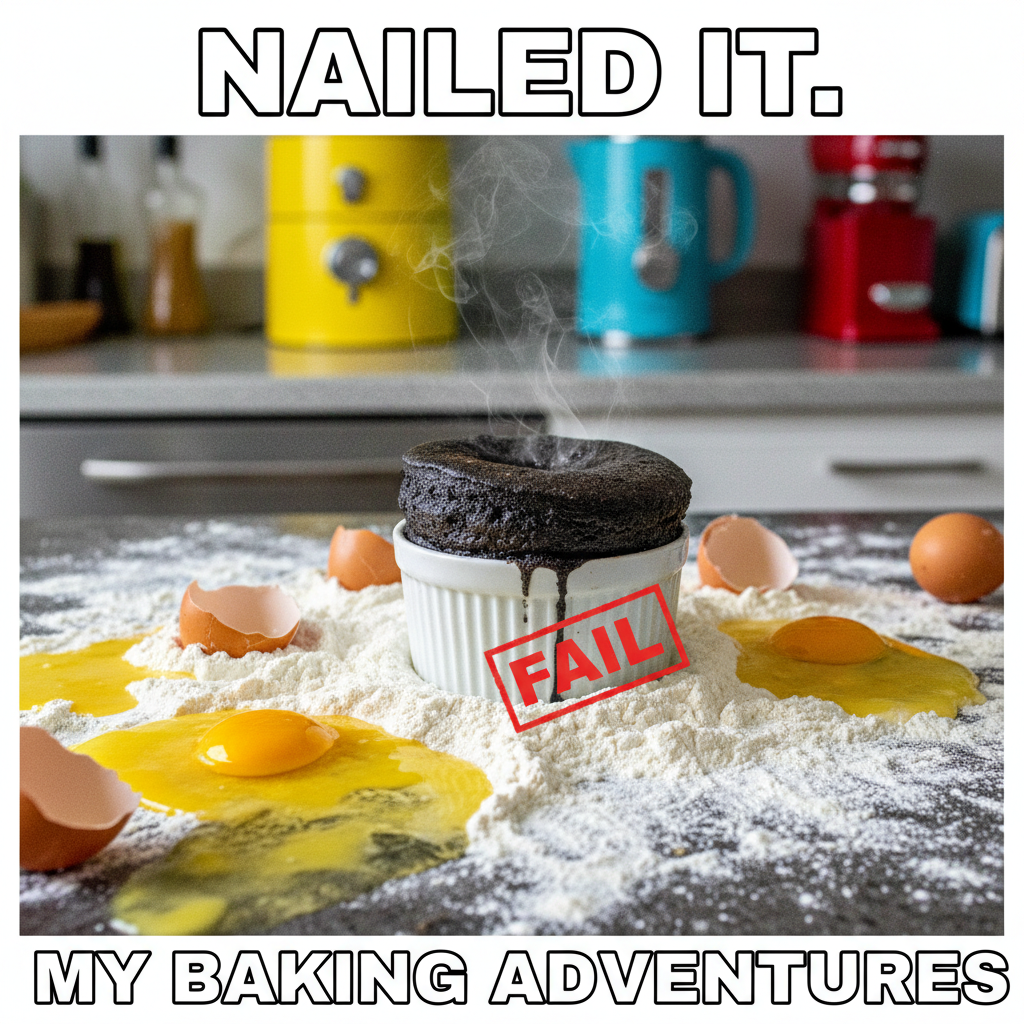 Tried to make a soufflé. Now my kitchen looks like a crime scene.