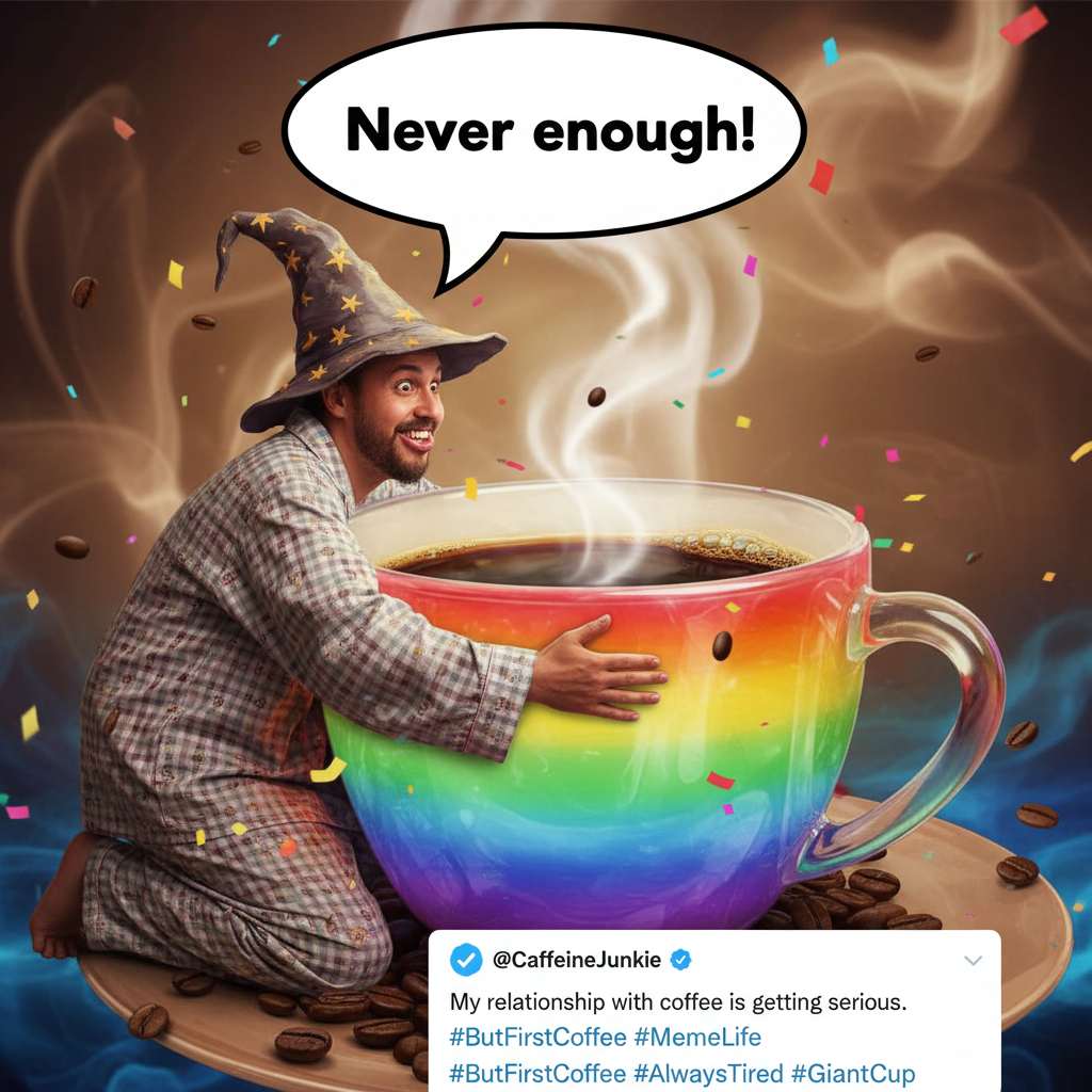 My blood type is coffee. My love language is a fresh brew. My therapist told me to cut back. I said 'no'.