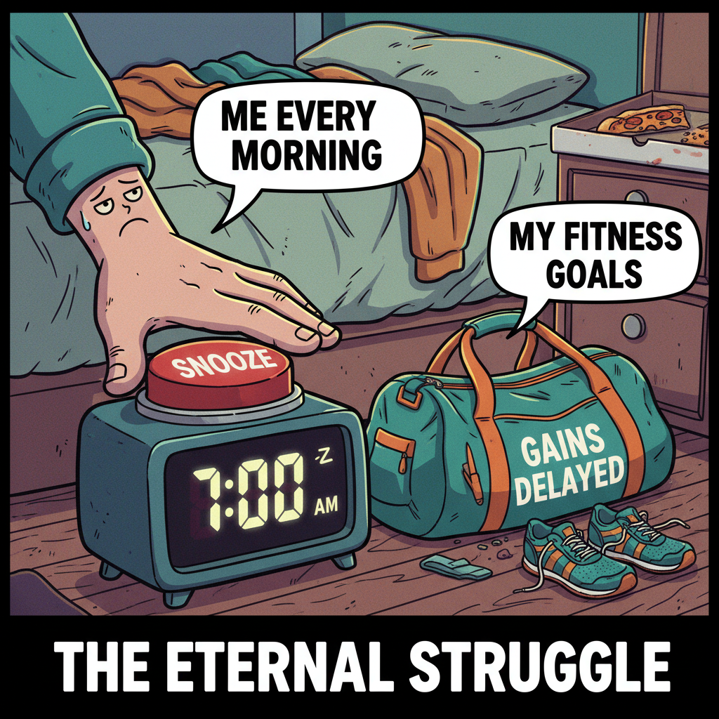 My New Year's resolution was to hit the gym. I hit snooze instead. Again.