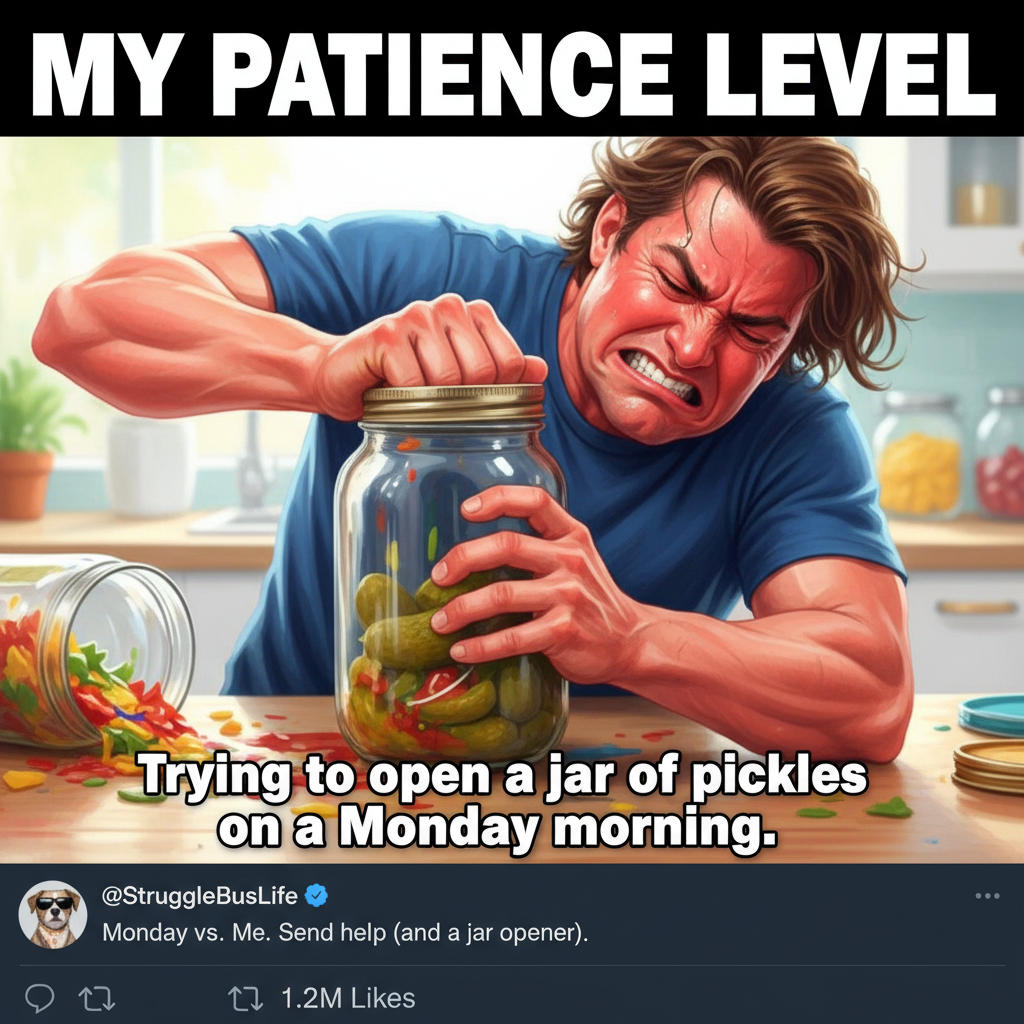 Just spent 20 mins trying to open a jar. Adulting is a scam.