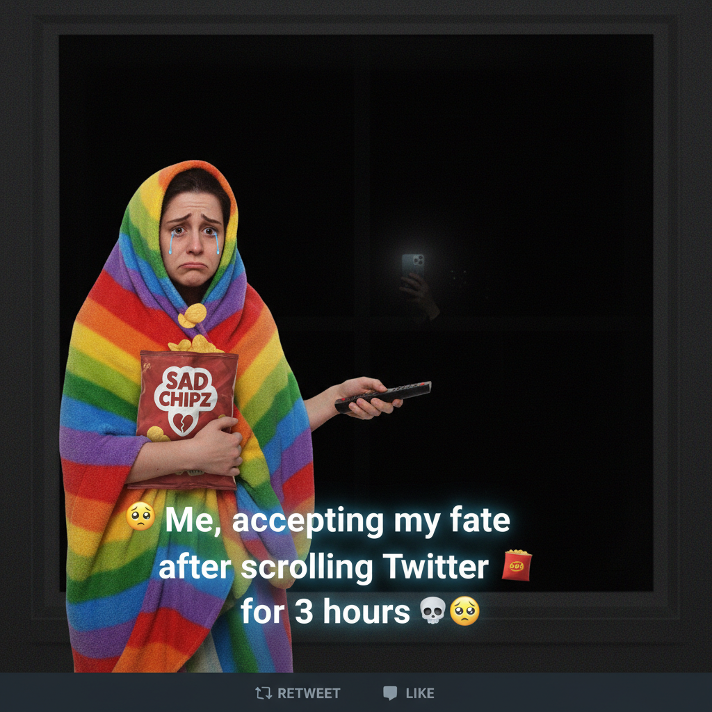 Seasonal depression hitting different now that the sun sets at 4 PM. Send snacks.