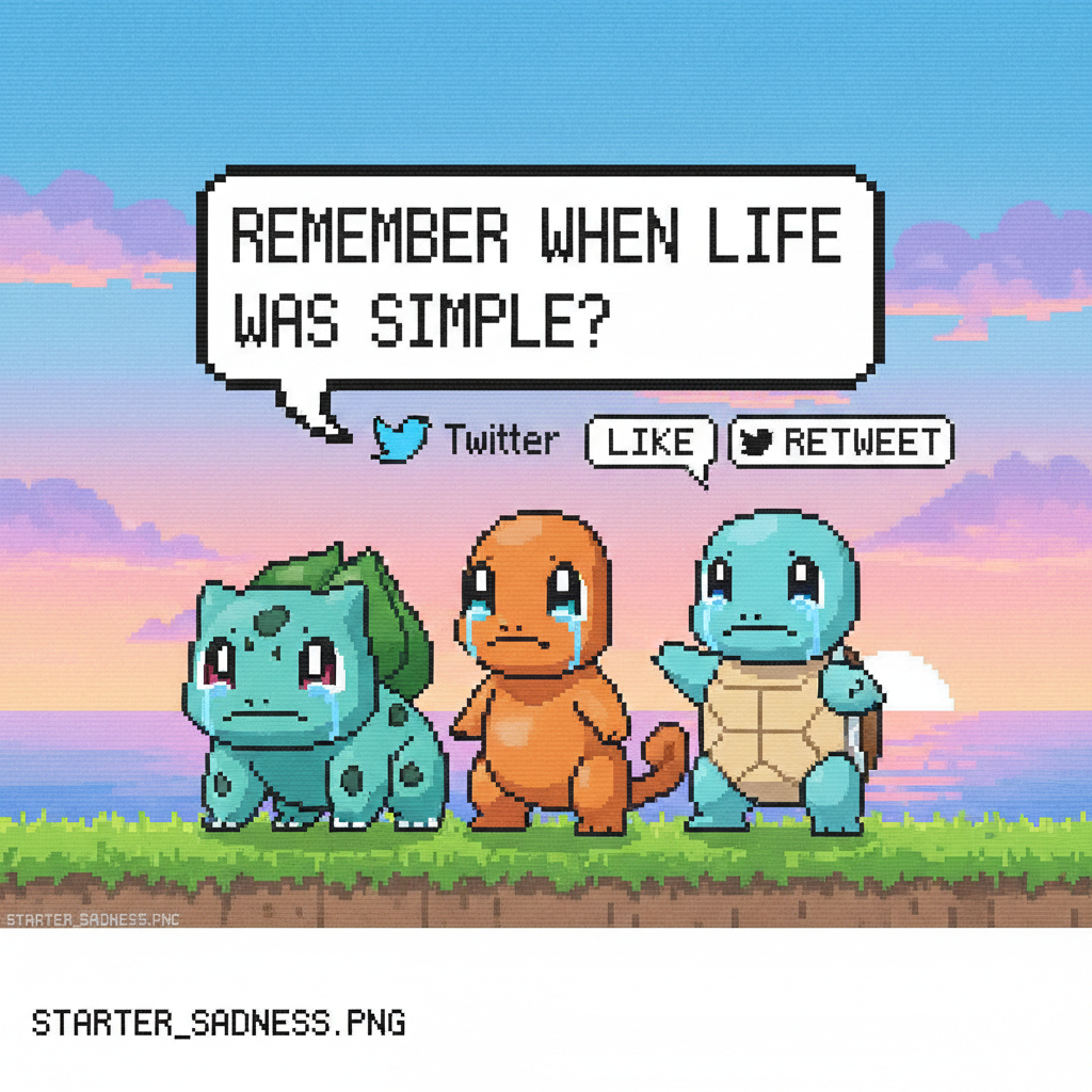 Remember when the biggest decision was which Pokémon starter? Simpler times.