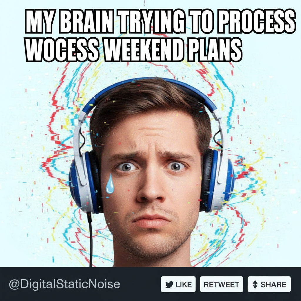 Bought 'noise-cancelling' headphones online. They just make a static sound. My life is a lie.