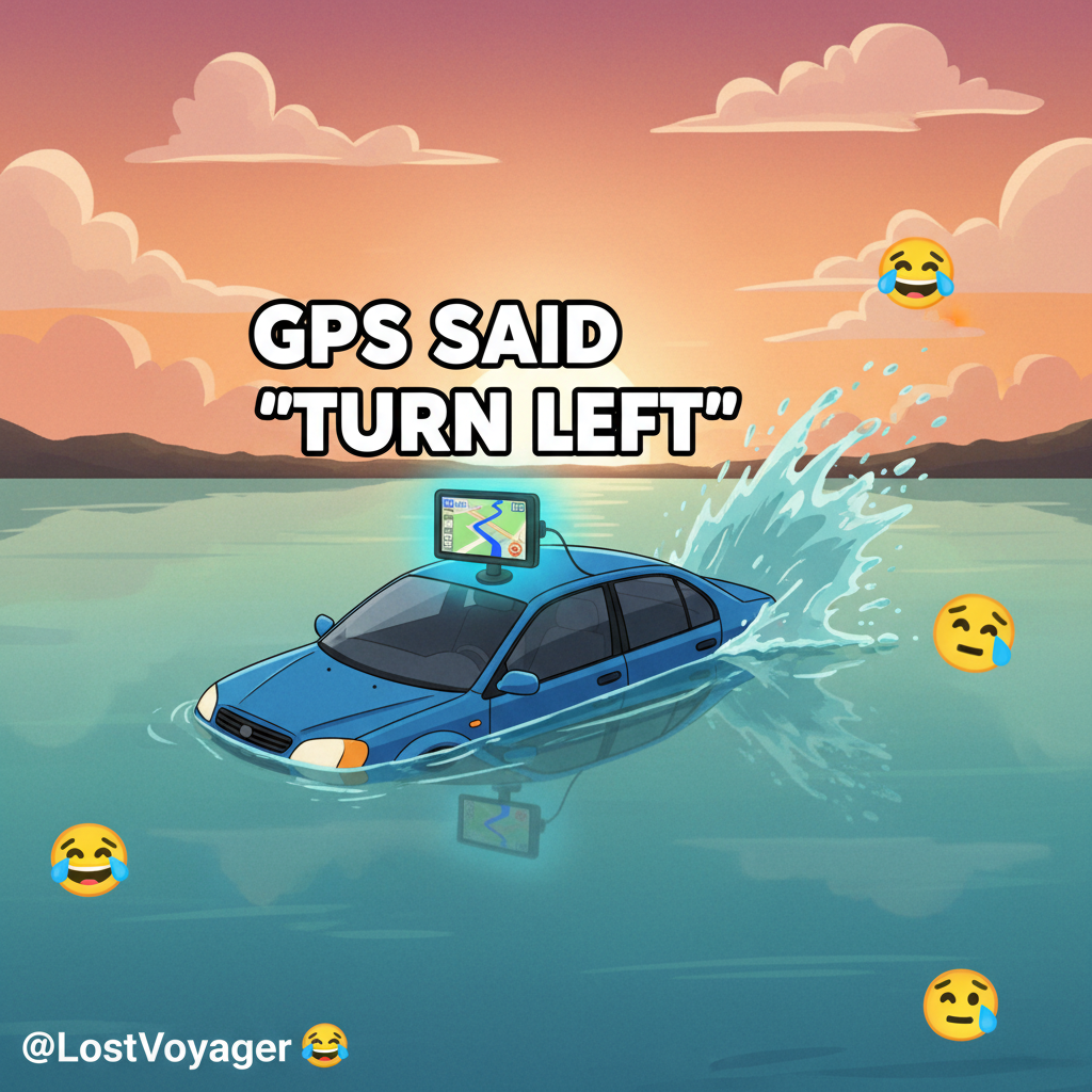 GPS told me to turn left into a lake. My car is now a submarine. 10/10 would not recommend.