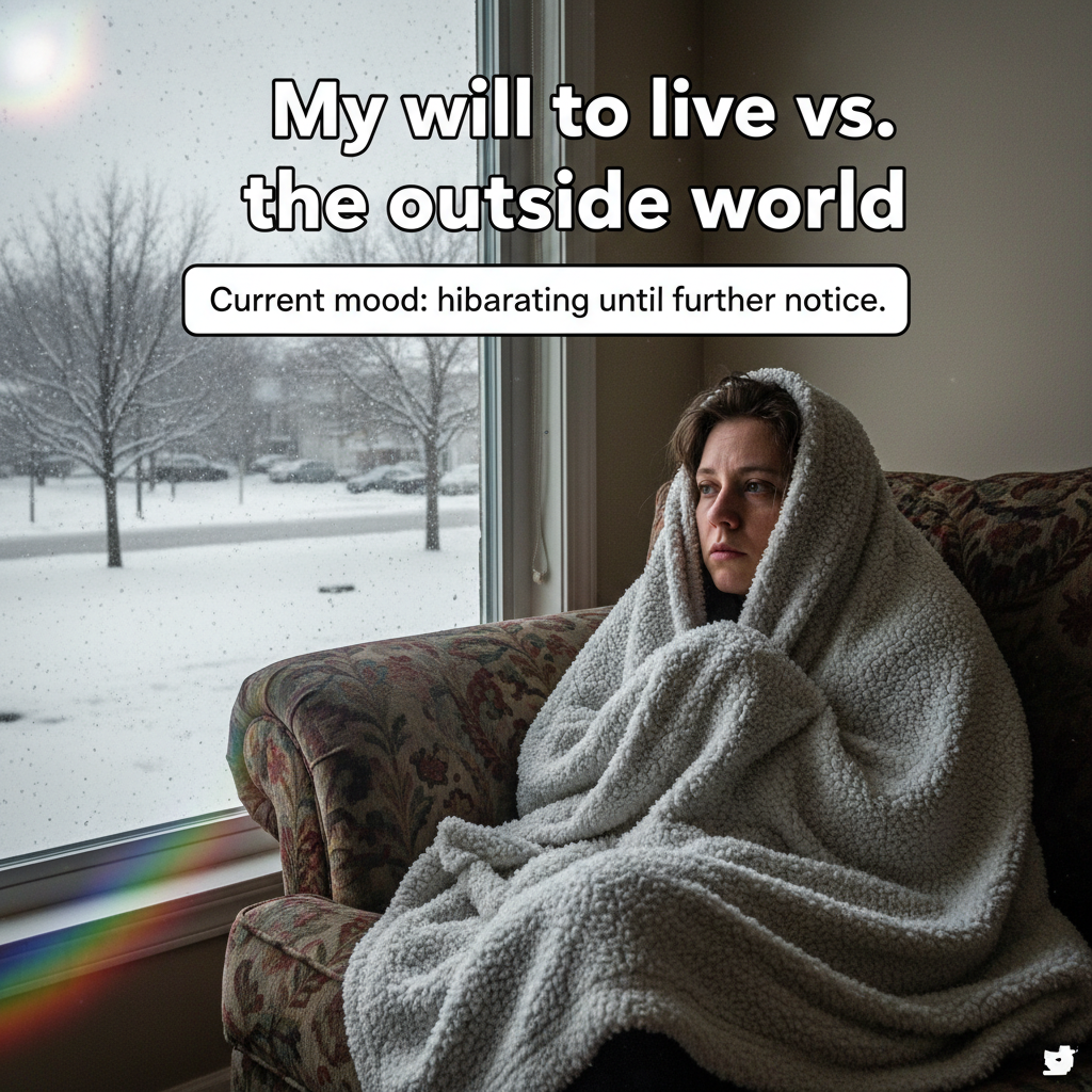 My brain during winter: 'Is it spring yet?' My body: 'Nope, just more naps.' 😴