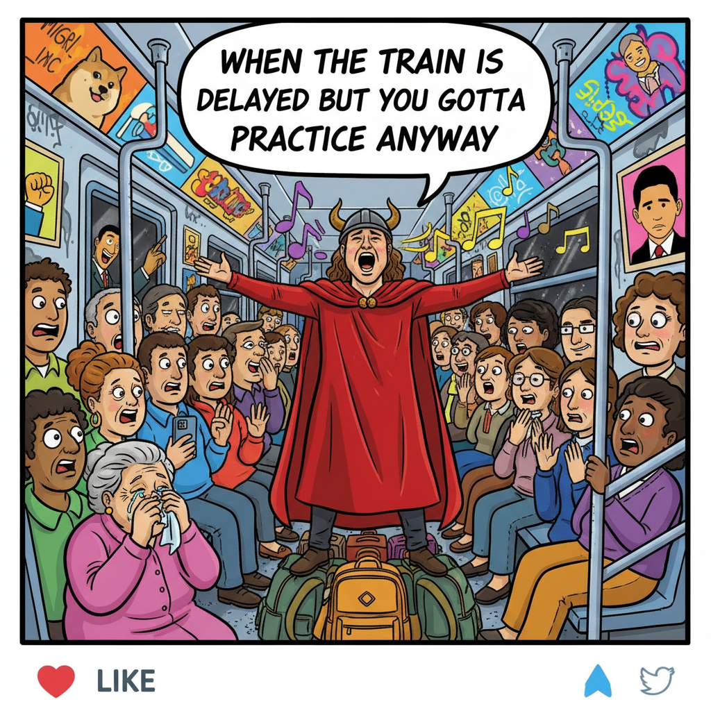 Just witnessed a full-blown opera performance on the subway. Public transport is wild.