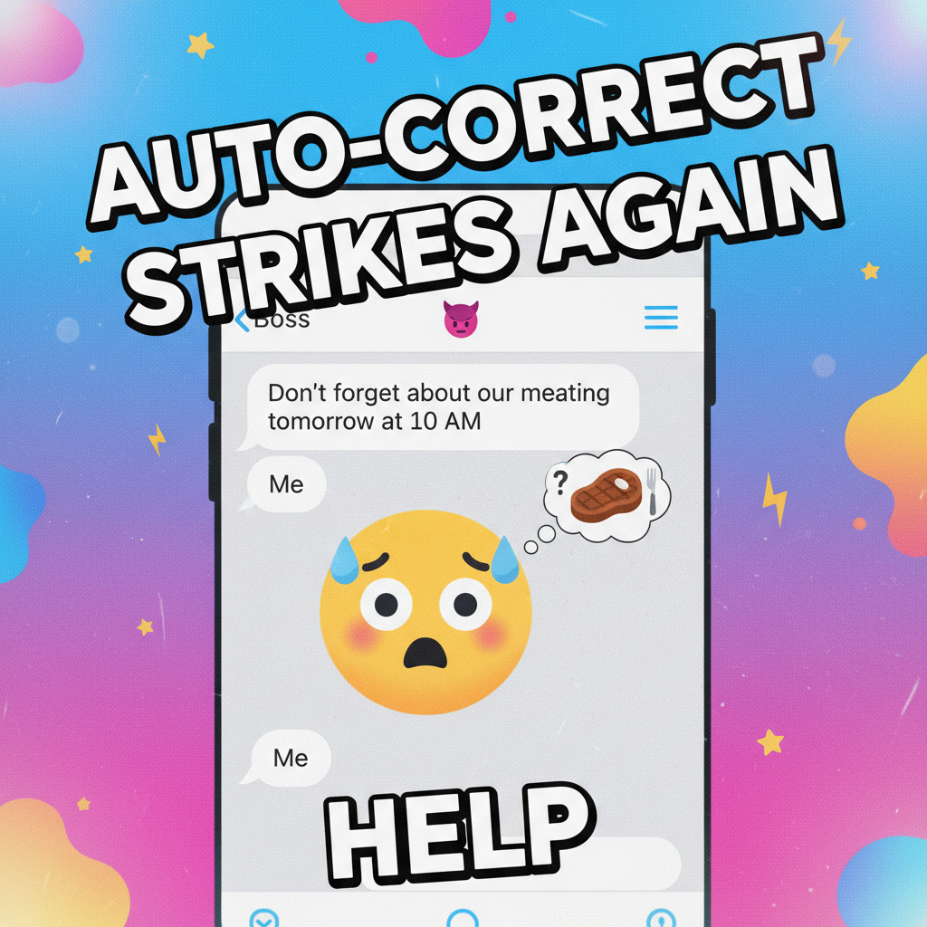 My phone just autocorrected 'meeting' to 'meating'. HR is going to have questions.