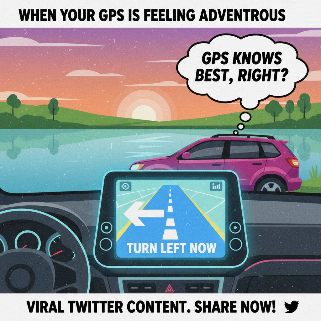 GPS told me to turn left into a lake. My car is not a boat.