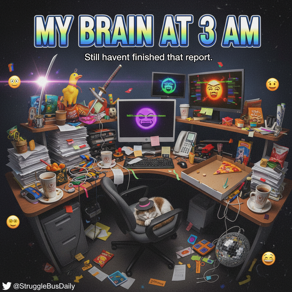 My New Year's resolution was to be more organized. My desk currently looks like a tornado hit it.