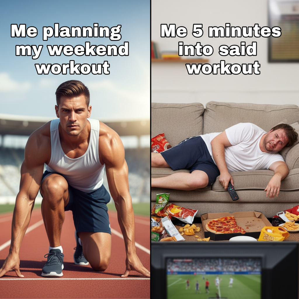 My 'Weekend Warrior' status after 5 minutes of activity