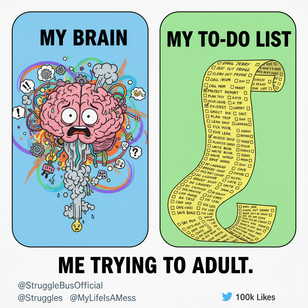 My brain on Monday morning vs. my to-do list. Send coffee and good vibes.