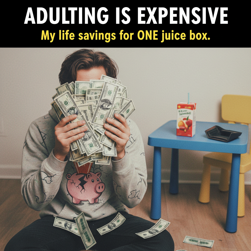 Just paid a bill for a bill. Adulting is a scam, I want my juice box back.