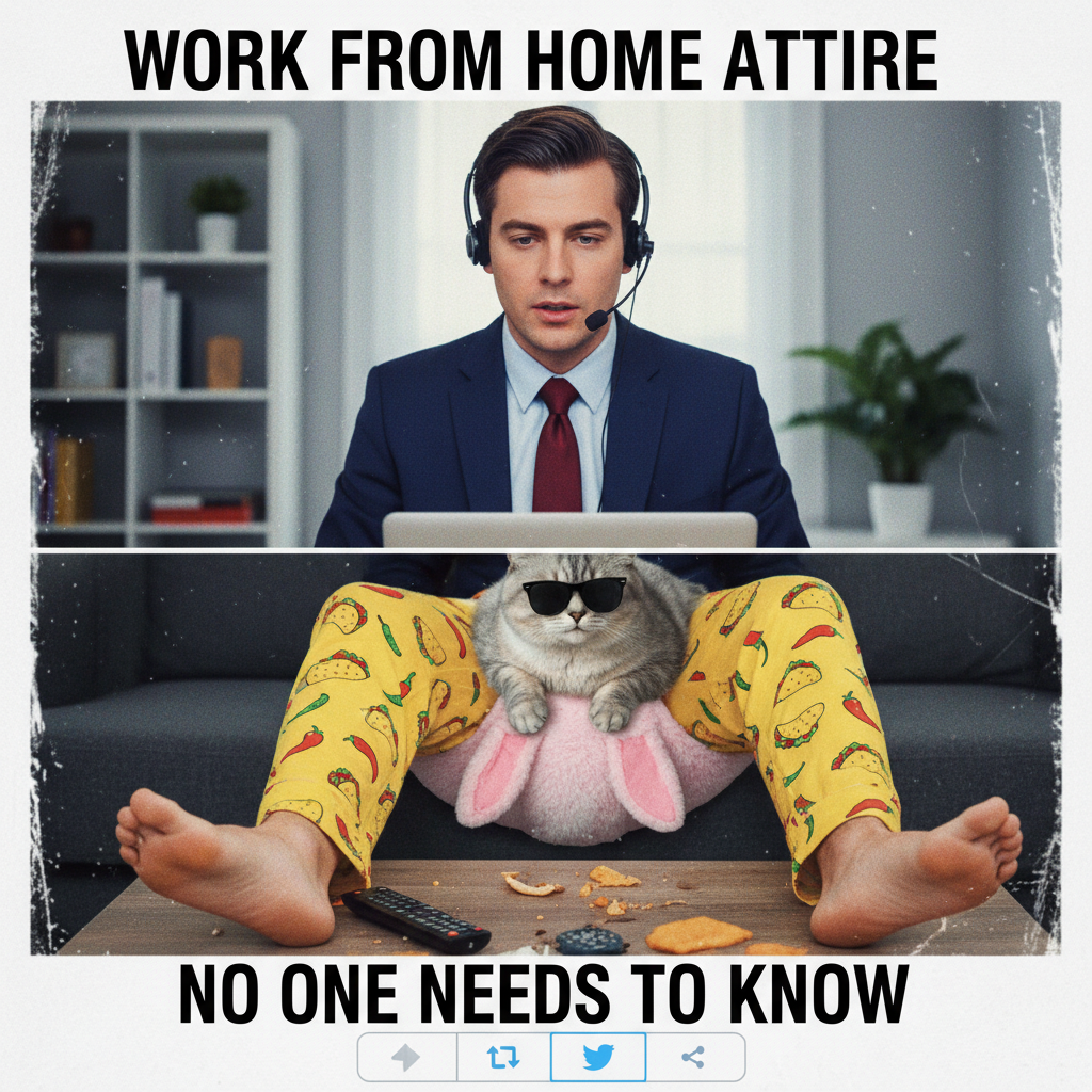 Accidentally joined a Zoom meeting with my camera on and no pants. My career is over.