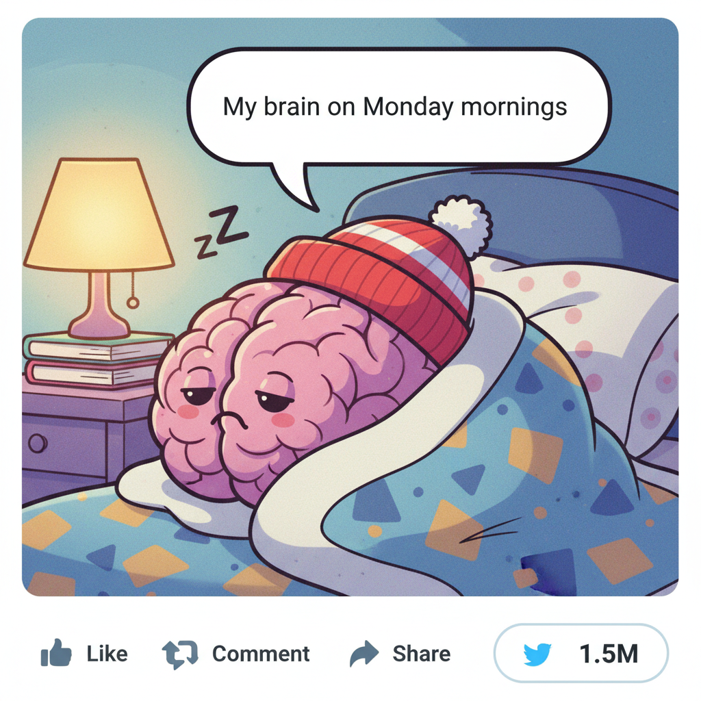 My brain cells hibernating until spring. Send coffee and serotonin. #SeasonalDepression