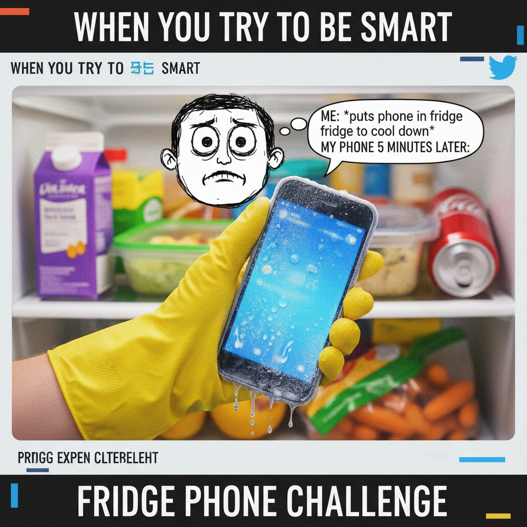 My toddler just hid my phone in the fridge. Send help. And coffee.