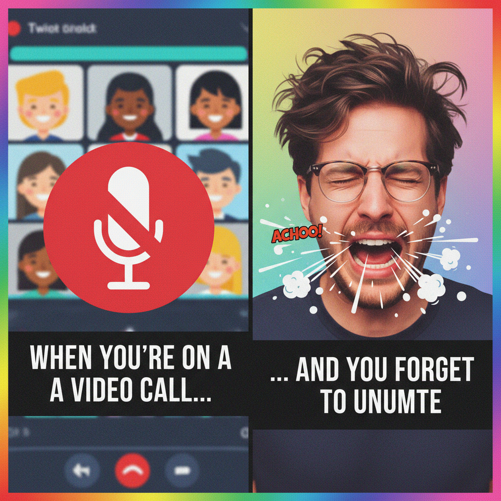 My mic was off the entire Zoom call, but my camera was definitely on for that sneeze.