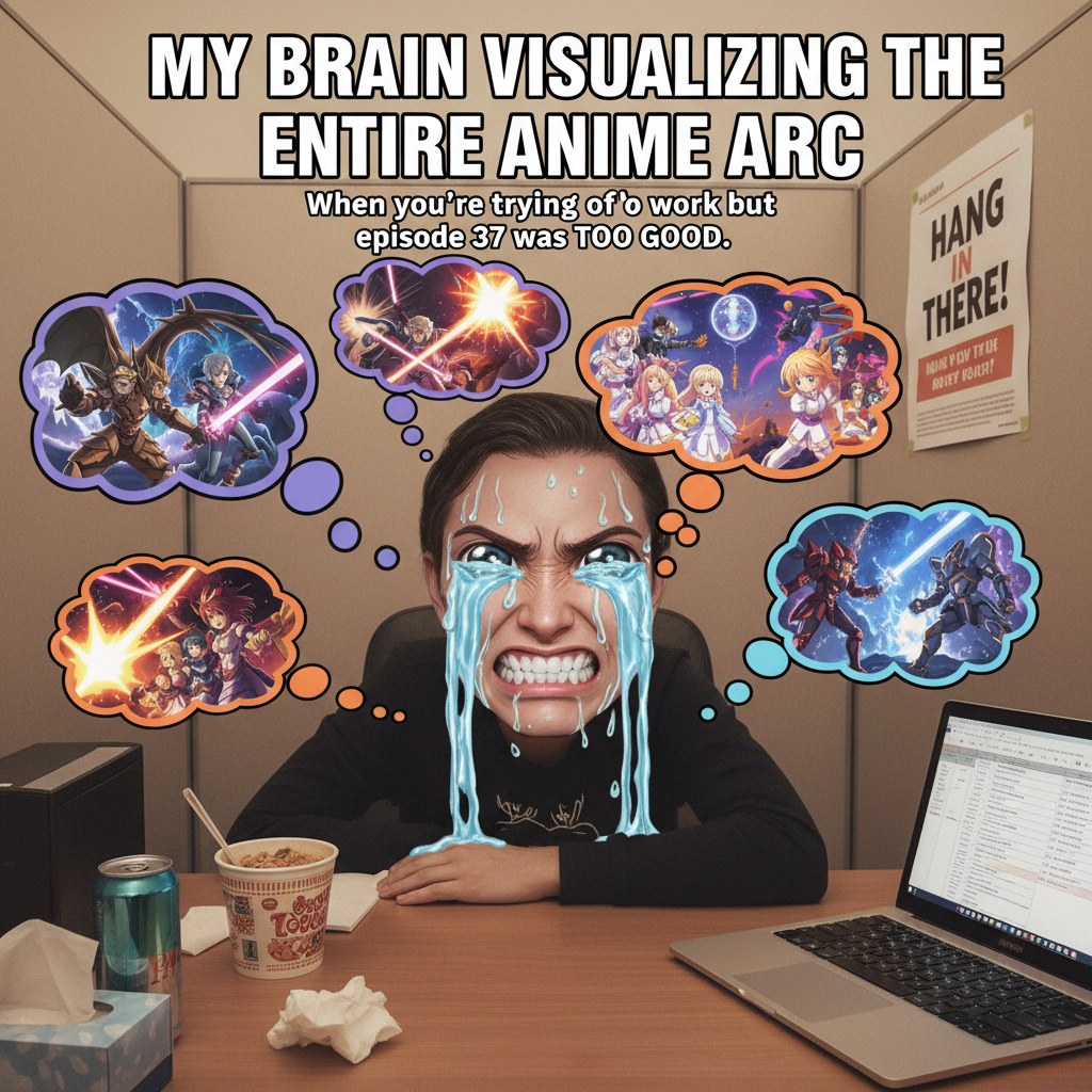 Me trying to use anime logic to solve my real-life problems.