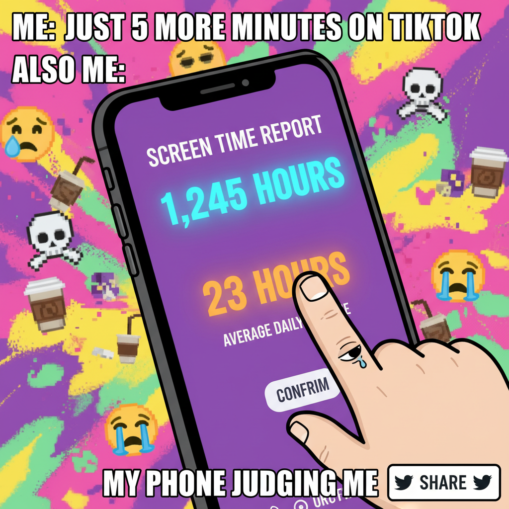 My screen time report is basically a memoir at this point.